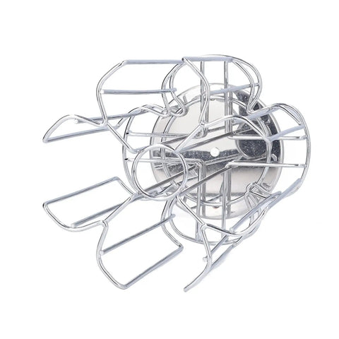 Metal Coffee Pod Storage Rack And Capsule Holder Stand, iron construction in a sleek compact design, side angle view