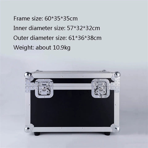 Front view of Portable Locking Tool Box Organizer With Heavy Duty Build And Metal Latch For Tools, Documents, And Supplies