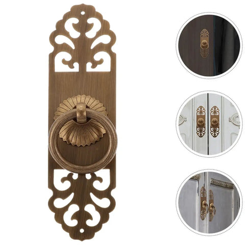 Vintage Brass Cabinet Pulls Set Of 2 With Screw Fix For Wardrobe, Bookcase, And Kitchen Cabinets 3x12 Cm Antique Style