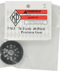163 76 Tooth Spur Gear, 48 Pitch For RC Cars And Hobby Enthusiasts in packaging