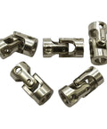 5Pcs 6mm To 6mm Universal Joint Motor Shaft Couplers Rotatable Coupling Steering Connectors For RC Cars Boats Models DIY Airplane And Robots Durable Steel Construction For Strength And Longevity For RC Hobbyists And DIY Builders