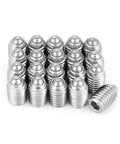 20 Pcs M8x10 Wave Ball Screws Plus Stainless Steel Spring Plunger Set For Lubrication Equipment Plus Pneumatic Tools Hex Socket Ball Plungers