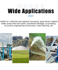 Wide applications of Rugged Heavy Duty PVC Suction Hose One Inch ID By One And A Quarter Inch OD in various settings