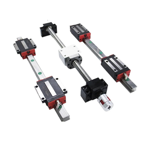 Premium High Precision Linear Guide Rail Kit With Smooth HGR25 Square Rails And HGH25CA Slides Plus SFU3205 Ball Screw For Serious CNC Builds And DIY Projects That Need Rock Solid Motion Control, CNC motion kit