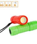 30 Pack Mini LED COB Flashlights Assorted Colors With Batteries Included Pocket Size EDC Light High CRI 90 Plus Soft Clear Illumination Five COB Bulbs 30 Lumens 5 Meter Range Perfect for Car Glove Box
