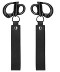 Beefy Quick Release Shackle Clip For SCBA Mask, Heavy Duty 316 Stainless Steel Snap Shackle For Firefighter Gear And Sailing Lanyards, Leather Handle, 2 Pack