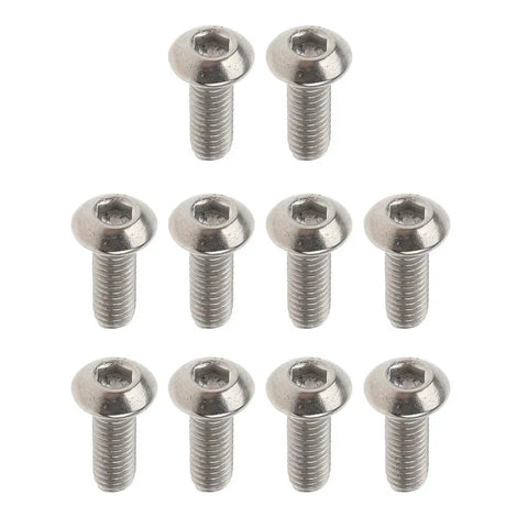 Rock Solid Gr1 Titanium M3 Socket Head Cap Screw Assortment with ten heavy duty fasteners for machine parts.