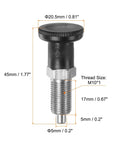 Built Like A Tank With Rustproof Stainless Steel This Ball Nose Spring Plunger, 45mm M10, 5mm pin, black knob for secure fixtures.