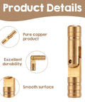 Hidden Brass Barrel Hinges Set, 25 Pieces, 20x4mm Invisible Concealed Cylinder Hinges With 135 Degree Opening For DIYers And Makers