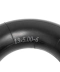 Heavy Duty Inner Tube For 13x5.00-6 And 5.00-6 Tires With TR87 Bent Valve Stem Exact Replacement Pack Of 2, close-up view