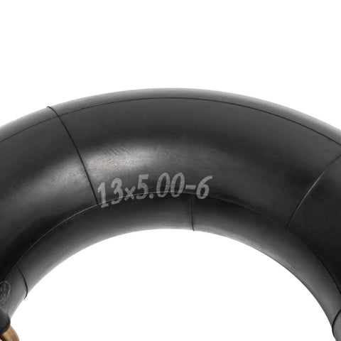 Heavy Duty Inner Tube For 13x5.00-6 And 5.00-6 Tires With TR87 Bent Valve Stem Exact Replacement Pack Of 2, close-up view