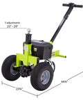 Tow Tuff Electric Trailer Dolly With 3500 Lb Capacity, heavy duty handcart with dimensions 44.75" x 23.625" x 36".