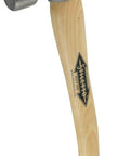 Titanium 14 Ounce Milled Face Framing Hammer With Curved 16 Inch Hickory Handle Magnetic Nail Starter Low Recoil