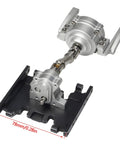 Planetary Gearbox Transfer Case With Short Drive Shaft Skid Plate And Front Motor Mount For One Tenth Scale RC Crawler Chassis Upgrade Kit
