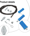 Heavy Duty Steel Drain Snake Flexible Auger Cord Three Meter Spiral Rig With Six Swappable Cutting Heads and accessories.