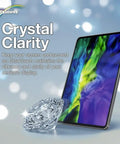 Bombproof ClearTouch ImpactShield Screen Protector for FLIR T540 beside a diamond illustrating clarity