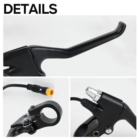 Waterproof Dual Brake Levers for Electric Bikes with Instant Power Cutoff, Compatible With BAFANG and Tongsheng Kits, close-up details