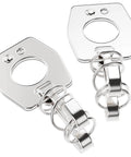 Two-pack stainless steel cam lock latches for water heater door; replace a broken water heater door latch quickly on RVs.