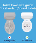 2-In-1 Raised Toilet Seat With No-Slip Removable Padded Arms For Easy Sit And Stand, 5-Inch Height Increase, fits standard toilets