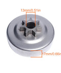 Stihl 0.325 Pitch Sprocket Cover Clutch Drum Kit For MS261 MS261C MS271 MS271C MS291 MS291C Chainsaw close-up view of clutch drum dimensions