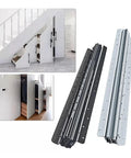 Beefy Bottom Mount Drawer Slides With Concealed Under Drawer Design, Heavy Duty And Durable, Smooth Quiet Glide, 1 Pack, No Exposed Metal, Professional Quality Guide Rails For Cabinets And Dressers, black and silver cabinet slides