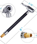 Heavy Duty Tire Inflator Hose Adapter With Twist On To Lock On Connection And All Metal Lock On Air Chuck And Air Hose
