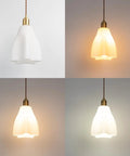 Kiven Instant Light Conversion Kit for 4/5/6inch Hole, 1-Light Glass Farmhouse Lighting Recessed Can Light Conversion Kit to Pendant with E26 Screw-in Adapter for Kitchen Island Hallway, TBB017 in white and ambient lighting.