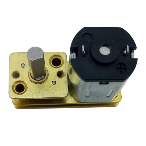 Top view of Mini N20 DC Gear Motor for DIY Projects, Adjustable Speed and Reversible Direction, 3V, 6V, 12V Compatible
