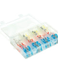 Super Cool Waterproof Solder Sleeve Kit With 300 Pieces Heat Shrink Butt Connectors For Electrical Wire Insulation Fixing And Sealing Jobs, clear organizer box
