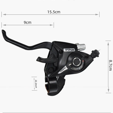 Bike Shifter And Brake Set 21 Speed Left Three Speed Right Seven Speed Shifter Lever With Cable Housing End Cup dimensions