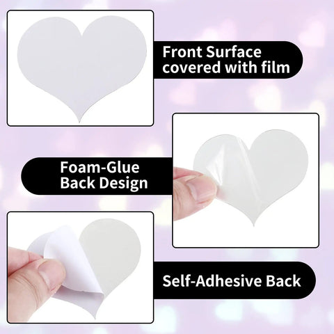 Heart Mirror Wall Decal Set 17 Pieces 3D Acrylic Reflective Stickers Removable Wall Art Decor For Living Room And Bedroom Easy Peel
