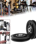 2 Pack 90mm Nylon Pulley Track Wheel With Metal Bearings For Weights And Fitness Equipment Replacement Durable Heavy Duty 3.5 Inch Pulley System