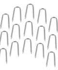 50 Pack U Shaped Fence Staples For Quick Install And Strong Hold Durable Metal Garden Stakes for various projects