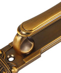 Close-up of Two Pack Zinc Alloy Door Pull Handles in European Antique Style for Cabinets Wardrobes Gates and Barn Doors Easy Install