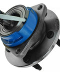Close-up of high quality bolt-in wheel hub and bearing for cars, part of 4 Piece Wheel Hub And Bearing Assembly Set For Front And Rear Sides Right Passenger Left Driver BHA53660.