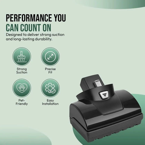 Upgraded Replacement Power Foot for Pet Hair Eraser Cordless Hand Vacuum Easy Install Must Have Part for Series 2390 23903 2390A 2284W OEM 1614205 Durable Fit High Performance Suction, black power foot
