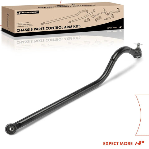 Front Suspension Track Bar Panhard Rod For Dodge Ram 1500 1994 to 2001 And Ram 2500 or 3500 1994 to 2002 4x4 Ready Front Left Or Right Driver Or Passenger Side Steel Pre-Greased Keeps Steering Tight black steel track bar with box