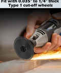 Cut Off Wheel Mounting Mandrel Holder For Three Eighths Inch And One Quarter Inch Arbor Holes Four Pack Die Grinder Accessories