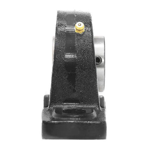 Heavy Duty Pillow Block Bearing With Two Bolt Mount Self Aligning UCP213 40 Two And A Half Inch Bore OEM Replacement side view, cast iron housing