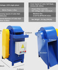 Semi Automatic Fiber Extractor Machine Crushes Fresh Plant Residue Fast Built Tough For Backyard Farms, blue structure with control panel.