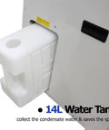 Top Shelf Portable Air Conditioner With 18700 Btu H Commercial Spot Cooler And 14L Water Tank showing the 14L water tank for condensate collection