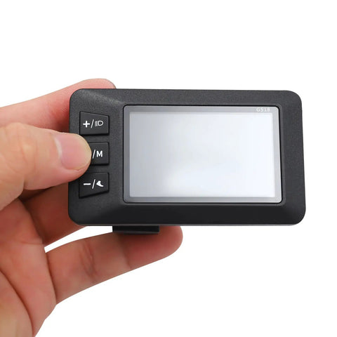 Hand holding LCD display from 1000W Front Wheel Ebike Motor Kit For 48V Fat Tire Electric Bicycle With PAS And LCD Display