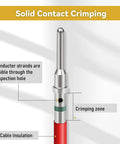 DT Series Connector Terminal Kit 200 Pcs Crimp Pins And Sockets Barrel Style for solid contact crimping demonstration
