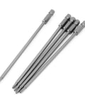 Heavy Duty T10 Security Torx Bits Built Tough As Nails S2 Steel Magnetic Screwdriver Tips Quarter Inch Hex Shank Extra Long Shaft
