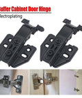 Soft Close Concealed Hinge Set For Cabinets And Cupboards 1 To 3 Pieces Aluminum Frame Glass Doors Hydraulic Buffer And Quiet Smooth