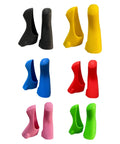 Colorful silicone brake lever hoods for road shifters, including ST R2000 R3000 R3030, set of 1 pair black with vibration dampening.