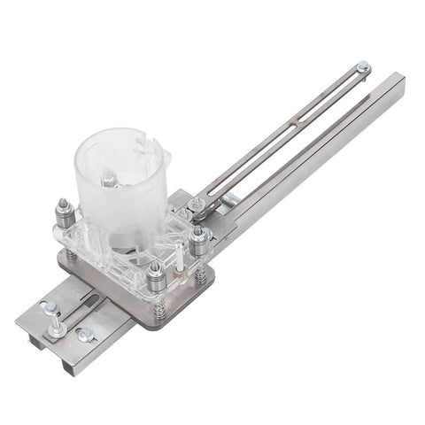 Compact Wood Router And Laminate Trimmer With Palm Handle for precise depth adjustment and accurate cuts with clear guard.