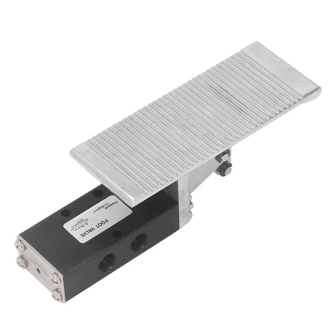 G1/4In Easy Install Pneumatic Foot Pedal Valve 5 Way 2 Position Heavy Duty Aluminum Alloy Air Pressure Control Valve
