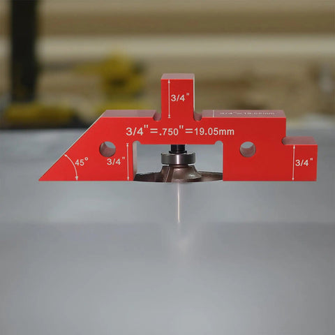 Setup Blocks Height Gauge 14 Piece Aluminum Alloy Precision Bars For Woodworking And Router And Saw Alignment Tools in use