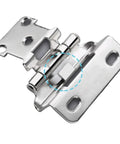 Soft Close Overlay Flush Hinge from Self Closing Cabinet Hinge Set, 2 Pack, for Kitchen Cabinets and Vanities, Heavy Duty Aluminum